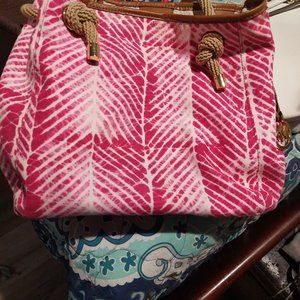 Michael Khors Pink and White Shoulder Bag
